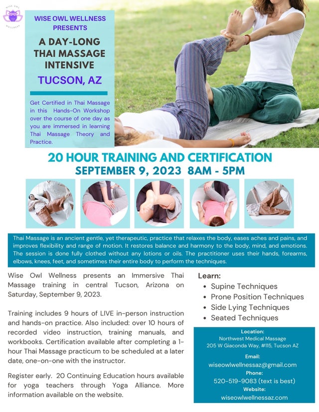 Thai Yoga Massage Supine Position